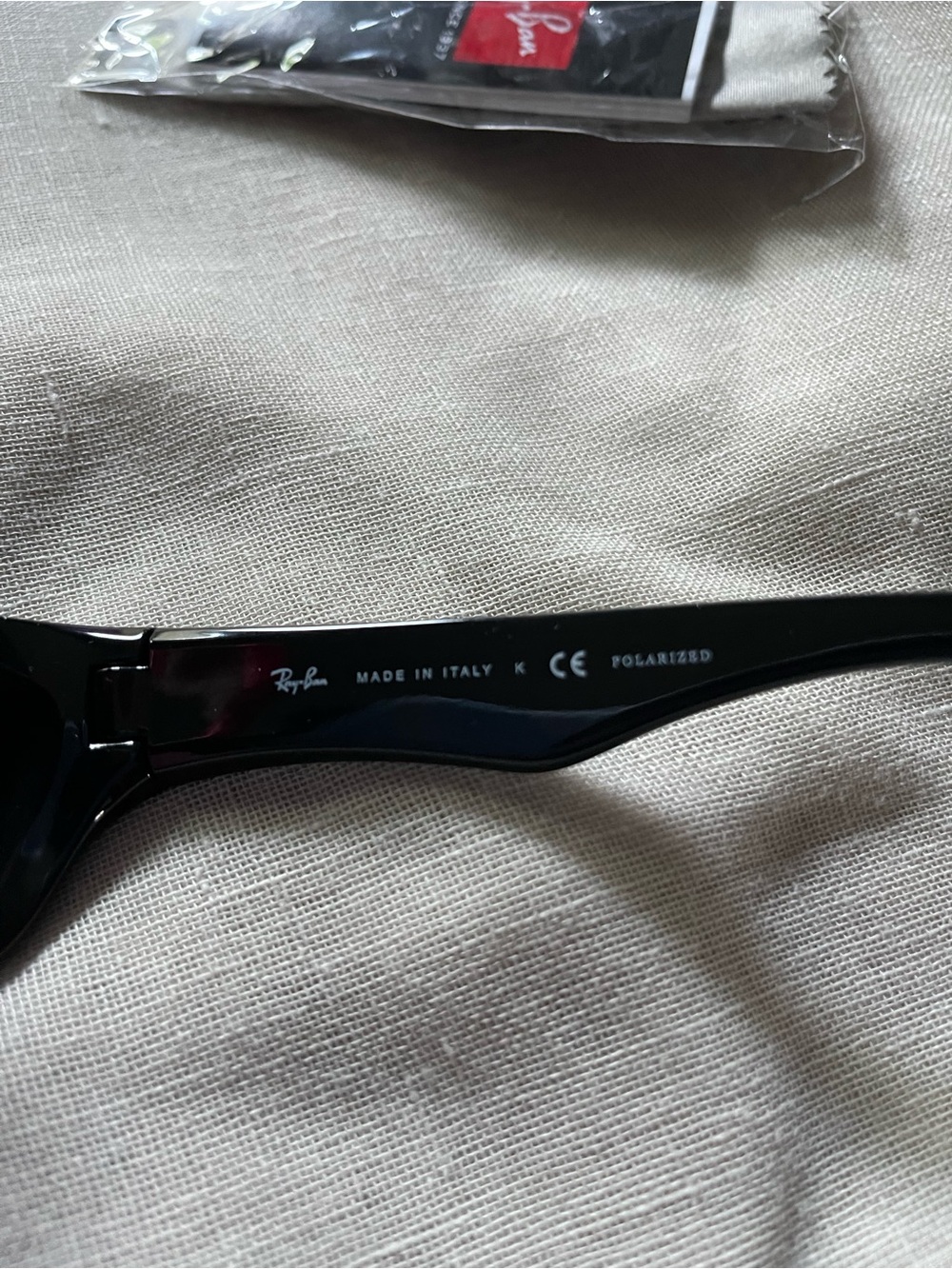 Ray-Ban Black Frame Polarized Sunglasses - Picture 6 of 6